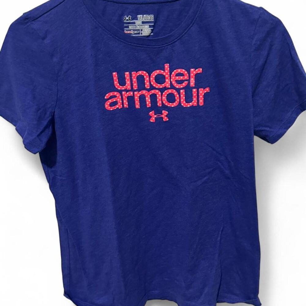 Under armour purple cotton t shirt